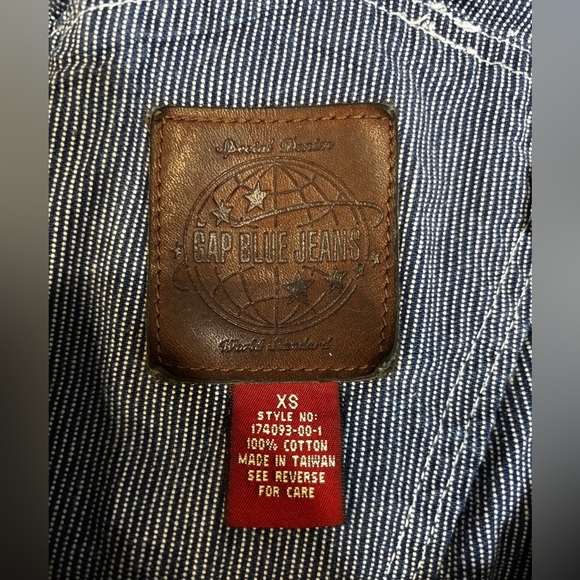 Vintage 90s Y2K GAP Pinstripe Engineer Overalls SZ XS - Picture 5 of 5